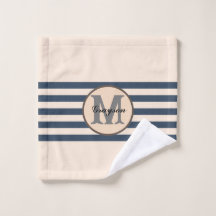 Gestreepte aangepaste monogram baby naam