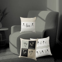 Gestreepte aardetinten "Live" Decoratief Sierkusse