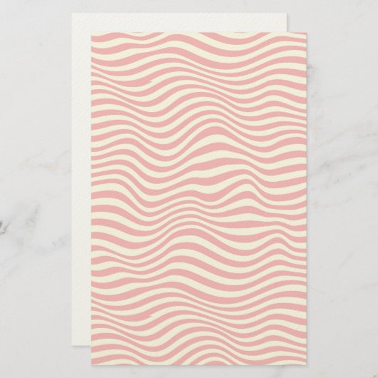 Gestreepte achtergrond briefpapier (Voorkant / Achterkant)