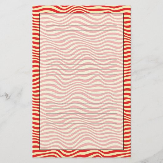 Gestreepte achtergrond briefpapier (Voorkant)