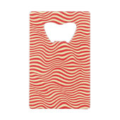 Gestreepte achtergrond creditkaart flessenopener (Voorkant)