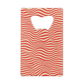 Gestreepte achtergrond creditkaart flessenopener (Achterkant)