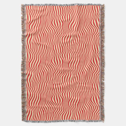 Gestreepte achtergrond deken (Voorkant Verticaal)