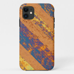  gestreepte achtergrond (Geel, Blauw, Paars) Case-Mate iPhone Case