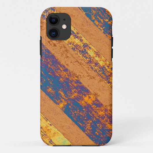  gestreepte achtergrond (Geel, Blauw, Paars) Case-Mate iPhone Case (Achterkant)