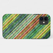 gestreepte achtergrond (Geel, Groen, Oranje) Case-Mate iPhone Case (Achterkant (horizontaal))