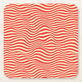 Gestreepte achtergrond kartonnen onderzetters (Voorkant)