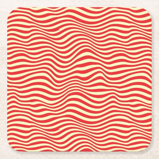 Gestreepte achtergrond kartonnen onderzetters (Voorkant)