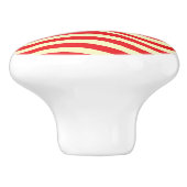 Gestreepte achtergrond keramische knop (Zijkant)