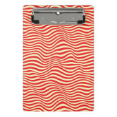 Gestreepte achtergrond mini klembord (Voorkant)
