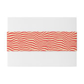 Gestreepte achtergrond uitnodigingen wikkel (Achterkant Voorbeeld)