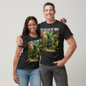 Gestreepte altum engelvis in thuis aquarium t-shirt (Unisex)