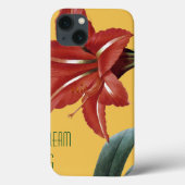 Gestreepte amaryllis Case-Mate iPhone case (Achterkant)