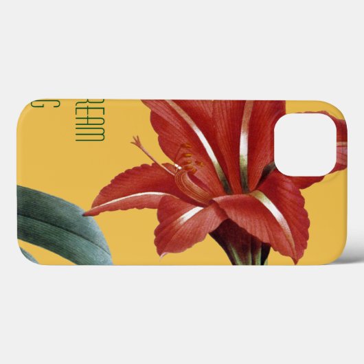 Gestreepte amaryllis Case-Mate iPhone case (Achterkant (horizontaal))