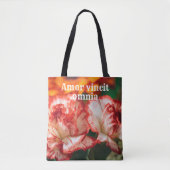Gestreepte anjers en gerbera tote bag (Voorkant)