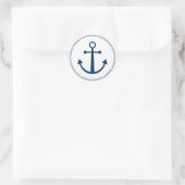 Gestreepte anker stickers (Tas)