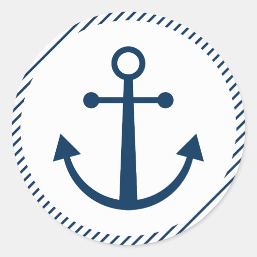 Gestreepte anker stickers (Voorkant)