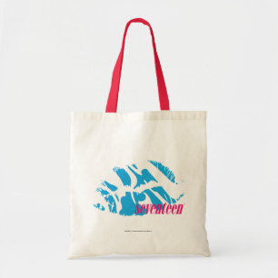Gestreepte Aqua Tote Bag