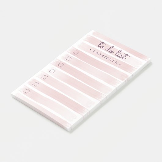 Gestreepte artistieke Waterverf geschilderd om te  Post-it® Notes (Schuin)