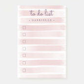 Gestreepte artistieke Waterverf geschilderd om te  Post-it® Notes (Voorkant)