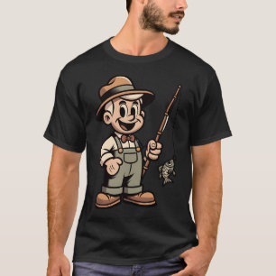 Gestreepte Baars Vissen  T-shirt