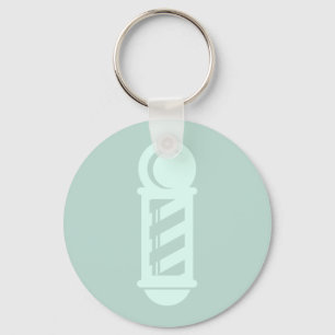 Gestreepte Barbershop Salon CUSTOM COLOR Sleutelhanger