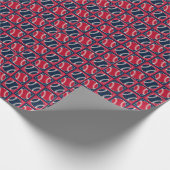 Gestreepte basiskogels 01-Gift Wrapping Paper Cadeaupapier (Hoek)