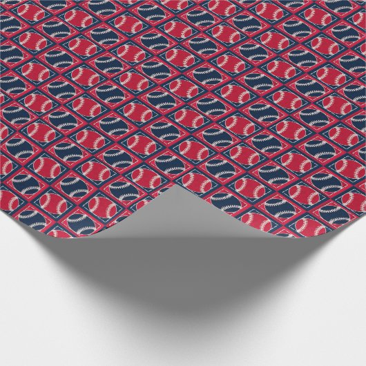 Gestreepte basiskogels 01-Gift Wrapping Paper Cadeaupapier (Hoek)