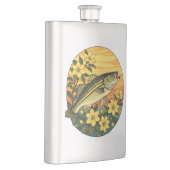 Gestreepte basrotsbaars en gele jasmijnbloemen flacon (Rechts)