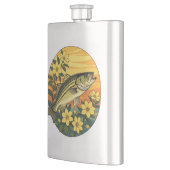 Gestreepte basrotsbaars en gele jasmijnbloemen flacon (Links)