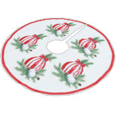 Gestreepte Baubles boomrok Kerstboom Rok (Gekanteld)