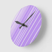 Gestreepte behang achtergrond wandklok (Hoek)