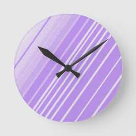 Gestreepte behang achtergrond wandklok