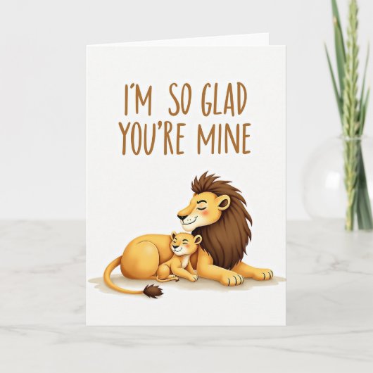 Gestreepte Beste Katten Liefde Kaart (Voorkant)