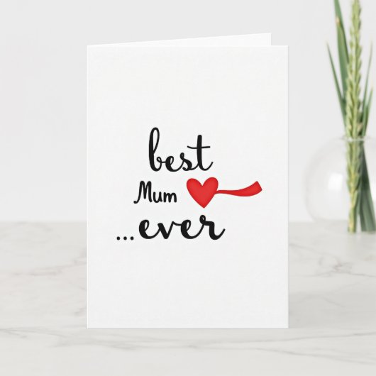 Gestreepte Beste Moeder Ooit Kaart (Voorkant)