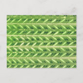 Gestreepte bladeren Japans houtsnede textiel Briefkaart (Voorkant)