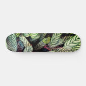 Gestreepte bladeren persoonlijk skateboard (Horizontaal)