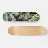 Gestreepte bladeren persoonlijk skateboard (Horizontaal)
