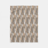 Gestreepte Blauwe, Gele, Olijfgroene Chevron. Fleece Deken (Voorkant)