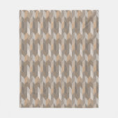 Gestreepte Blauwe, Gele, Olijfgroene Chevron. Fleece Deken (Voorkant)