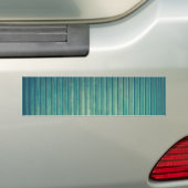 Gestreepte blauwe lijnen bumpersticker (Op auto)