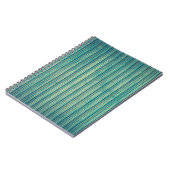 Gestreepte blauwe lijnen notitieboek (Linkerzijde)