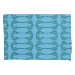 gestreepte blauwvogel kussensloop