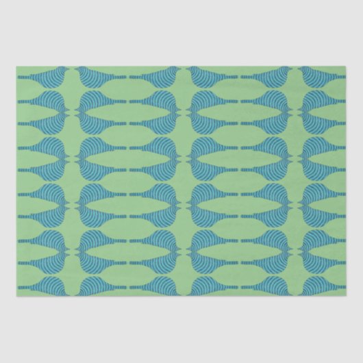 gestreepte blauwvogel tissuepapier (Voorkant)