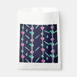 Gestreepte bloemen bedankzakje