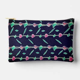 Gestreepte bloemen etui