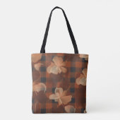 Gestreepte bloemen tote bag (Achterkant)