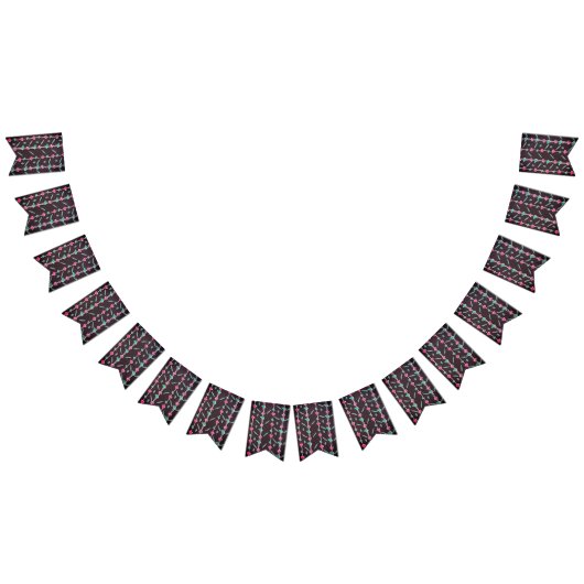 Gestreepte bloemen vlaggetjes (Alle)