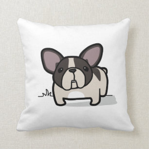 Gestreepte Bonte Franse Bulldog Kussen