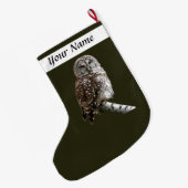 Gestreepte Bosuil Grote Kerstsok (Achterkant (Hangend))
